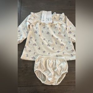 NWT Zara 9/12 diaper set